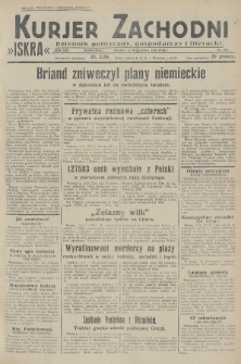 Kurjer Zachodni Iskra : dziennik polityczny, gospodarczy i literacki. R.19, 1928, nr 252
