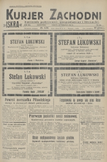 Kurjer Zachodni Iskra : dziennik polityczny, gospodarczy i literacki. R.19, 1928, nr 262