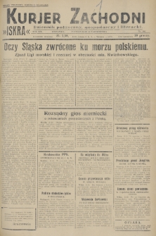 Kurjer Zachodni Iskra : dziennik polityczny, gospodarczy i literacki. R.19, 1928, nr 292