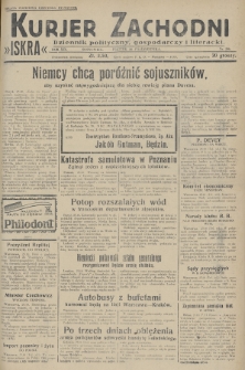 Kurjer Zachodni Iskra : dziennik polityczny, gospodarczy i literacki. R.19, 1928, nr 296