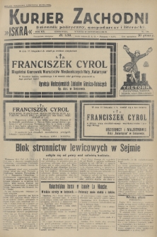Kurjer Zachodni Iskra : dziennik polityczny, gospodarczy i literacki. R.19, 1928, nr 320