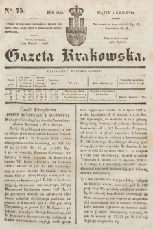 Gazeta Krakowska. 1836, nr 75