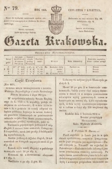 Gazeta Krakowska. 1836, nr 79
