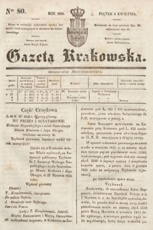 Gazeta Krakowska. 1836, nr 80