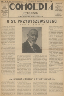 Comoedia : teatr, kino, muzyka, literatura. R.1, 1926, № 32