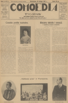 Comoedia : teatr, kino, muzyka, literatura. R.2, 1927, № 8