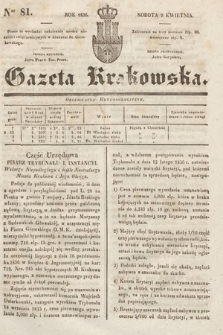 Gazeta Krakowska. 1836, nr 81
