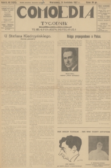 Comoedia : teatr, kino, muzyka, literatura. R.2, 1927, № 17