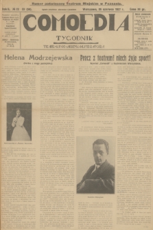 Comoedia : teatr, kino, muzyka, literatura. R.2, 1927, № 22-23