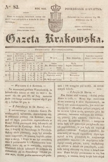 Gazeta Krakowska. 1836, nr 82
