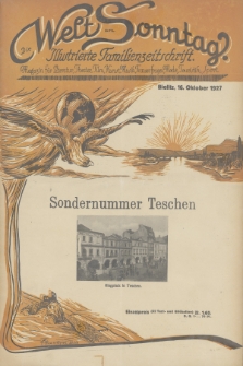 Die Welt am Sonntag : ilustrierte Familien-Zeitschrift : Magazin für Literatur, Theater, Film, Kunst, Musik, Frauenfragen, Mode, Touristik, Sport. 1927, [nr 7]