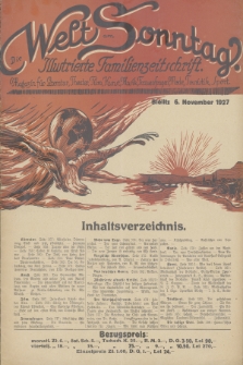 Die Welt am Sonntag : ilustrierte Familien-Zeitschrift : Magazin für Literatur, Theater, Film, Kunst, Musik, Frauenfragen, Mode, Touristik, Sport. 1927, [nr 10]