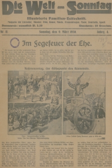 Die Welt am Sonntag : ilustrierte Familien-Zeitschrift : Magazin für Literatur, Theater, Film, Kunst, Musik, Frauenfragen, Mode, Touristik, Sport. 1930, nr 11