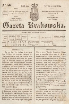 Gazeta Krakowska. 1836, nr 86
