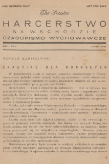 Harcerstwo na Wschodzie = The Scouter : czasopismo wychowawcze. R.1, 1945, nr 3