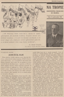 Na Tropie Harcerstwa Polskiego za Granicą : dodatek bezpłatny. 1936 (10 października) 