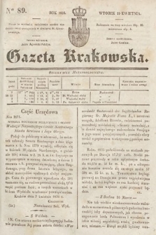 Gazeta Krakowska. 1836, nr 89