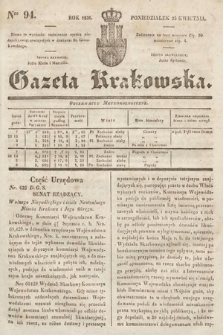 Gazeta Krakowska. 1836, nr 94