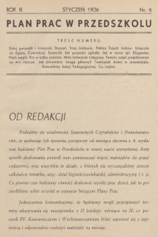 Plan Prac w Przedszkolu. R.3, 1936, nr 6