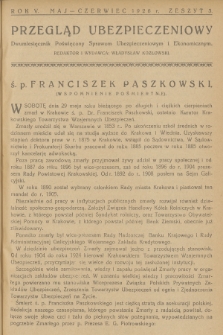 Przegląd Ubezpieczeniowy : dwumiesięcznik poświęcony sprawom ubezpieczeniowym i ekonomicznym. R.5, 1926, nr 3