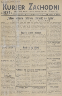 Kurjer Zachodni Iskra : dziennik polityczny, gospodarczy i literacki. R.20, 1929, nr 2