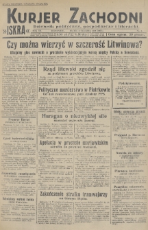 Kurjer Zachodni Iskra : dziennik polityczny, gospodarczy i literacki. R.20, 1929, nr 4