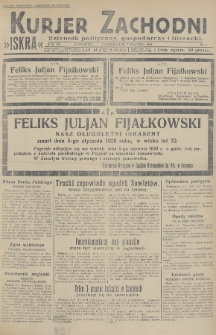 Kurjer Zachodni Iskra : dziennik polityczny, gospodarczy i literacki. R.20, 1929, nr 7