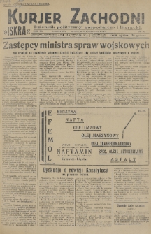 Kurjer Zachodni Iskra : dziennik polityczny, gospodarczy i literacki. R.20, 1929, nr 16