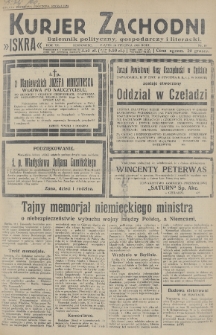 Kurjer Zachodni Iskra : dziennik polityczny, gospodarczy i literacki. R.20, 1929, nr 18