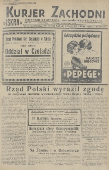 Kurjer Zachodni Iskra : dziennik polityczny, gospodarczy i literacki. R.20, 1929, nr 20