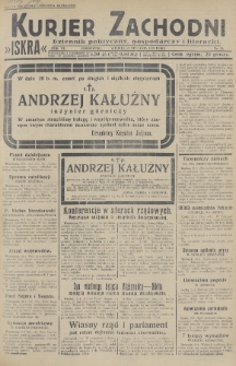 Kurjer Zachodni Iskra : dziennik polityczny, gospodarczy i literacki. R.20, 1929, nr 22
