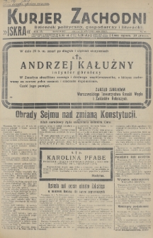 Kurjer Zachodni Iskra : dziennik polityczny, gospodarczy i literacki. R.20, 1929, nr 23