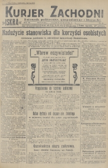 Kurjer Zachodni Iskra : dziennik polityczny, gospodarczy i literacki. R.20, 1929, nr 24
