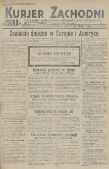 Kurjer Zachodni Iskra : dziennik polityczny, gospodarczy i literacki. R.20, 1929, nr 27