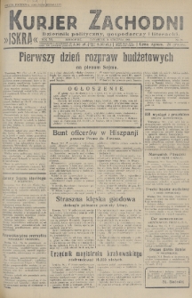 Kurjer Zachodni Iskra : dziennik polityczny, gospodarczy i literacki. R.20, 1929, nr 31