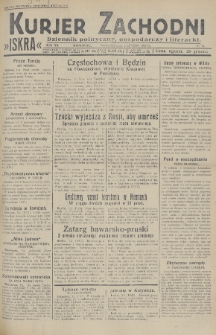 Kurjer Zachodni Iskra : dziennik polityczny, gospodarczy i literacki. R.20, 1929, nr 34