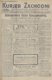 Kurjer Zachodni Iskra : dziennik polityczny, gospodarczy i literacki. R.20, 1929, nr 40