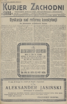 Kurjer Zachodni Iskra : dziennik polityczny, gospodarczy i literacki. R.20, 1929, nr 53