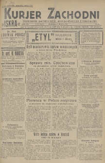 Kurjer Zachodni Iskra : dziennik polityczny, gospodarczy i literacki. R.20, 1929, nr 61