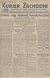 Kurjer Zachodni Iskra : dziennik polityczny, gospodarczy i literacki. R.20, 1929, nr 63