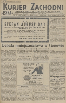 Kurjer Zachodni Iskra : dziennik polityczny, gospodarczy i literacki. R.20, 1929, nr 65