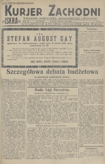 Kurjer Zachodni Iskra : dziennik polityczny, gospodarczy i literacki. R.20, 1929, nr 66