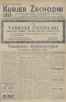Kurjer Zachodni Iskra : dziennik polityczny, gospodarczy i literacki. R.20, 1929, nr 70