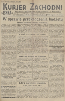 Kurjer Zachodni Iskra : dziennik polityczny, gospodarczy i literacki. R.20, 1929, nr 71