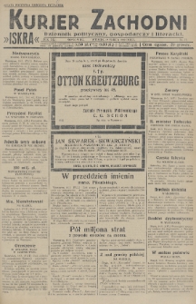 Kurjer Zachodni Iskra : dziennik polityczny, gospodarczy i literacki. R.20, 1929, nr 77