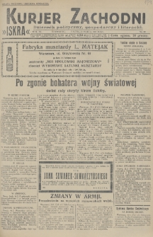 Kurjer Zachodni Iskra : dziennik polityczny, gospodarczy i literacki. R.20, 1929, nr 80