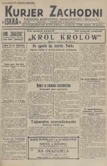 Kurjer Zachodni Iskra : dziennik polityczny, gospodarczy i literacki. R.20, 1929, nr 83