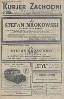 Kurjer Zachodni Iskra : dziennik polityczny, gospodarczy i literacki. R.20, 1929, nr 88