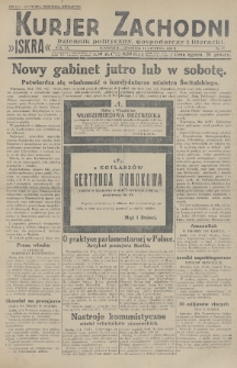 Kurjer Zachodni Iskra : dziennik polityczny, gospodarczy i literacki. R.20, 1929, nr 97
