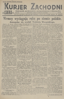 Kurjer Zachodni Iskra : dziennik polityczny, gospodarczy i literacki. R.20, 1929, nr 106